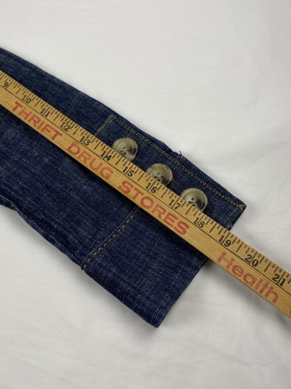 Ann Taylor Loft Denim Cropped Fitted Jacket Women’s Size 0 Button Cuff - Picture 3 of 10
